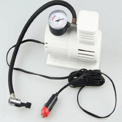 Wit Mini Air Pump With 45cm Slang, Hand - de gehouden Op zwaar werk berekende Compressor van de Autolucht