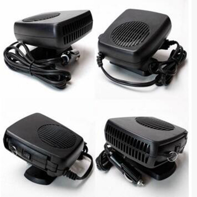 Van de Autoverwarmers van gelijkstroom 12v de Plastic Draagbare Zwarte Kleur met Ventilator/Heater Function