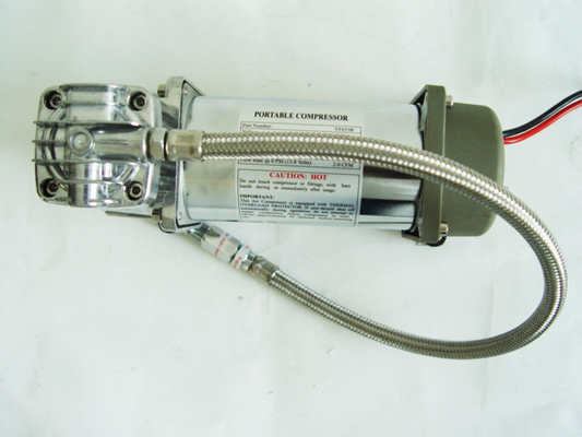 Heavy Duty Air Ride Suspension Compressor Truck Offroad Metalen Air Ride Pneumatische 12v Chrome
