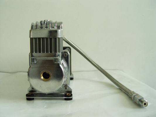Heavy Duty Air Ride Suspension Compressor Truck Offroad Metalen Air Ride Pneumatische 12v Chrome