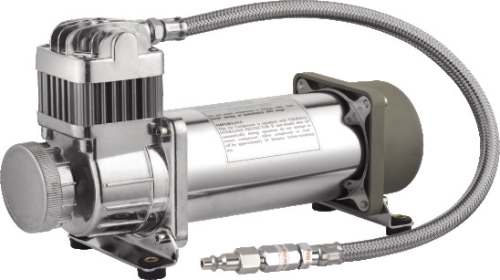 Goede prijs. Heavy Duty Air Ride Suspension Compressor Truck Offroad Metalen Air Ride Pneumatische 12v Chrome online