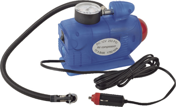 Goede prijs. Blauw Rocket Shape 3 In1-van de de Autolucht van Mesure van de Lampdruk de Compressor Snelle Inflatie 12V online