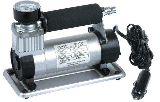 De zilveren Aansteker van de Compressorkit for car 3M Cord With Cigarette van de Metaal12v Lucht