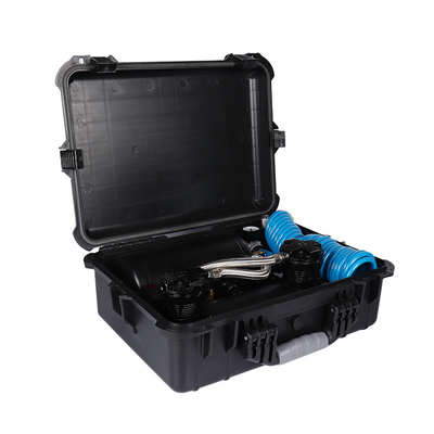 Doppelcilindercompressor met dubbele kop en luchtophangingcompressorkit met luchttank voor autobanden