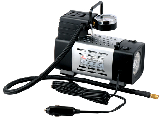 12V met lichte de Luchtcompressor van het Black metalvoertuig allen berijd voor Autoinflatie Anti - Stof