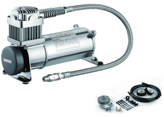 Enige 150psi 12V 1/4“ de Compressor Op zwaar werk berekend Zilver van de Luchtopschorting