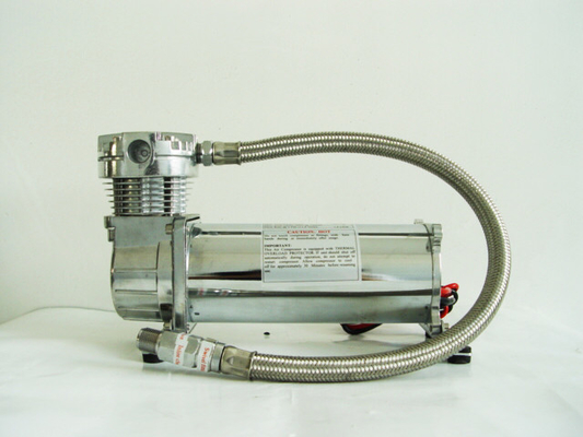 Goede prijs. Het zilveren en Zwarte Enige 200psi-Materiaal van de Compressorchrome van de Luchtopschorting online