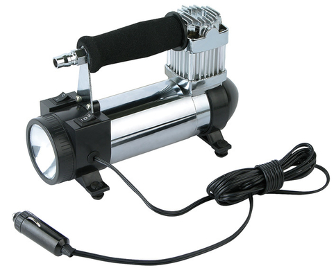 12v zwart Chrome-Metaal Drinkbare 3 in de Compressorenuitrustingen van 1 Voertuiglucht voor Auto's