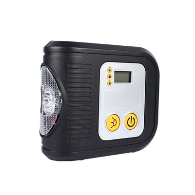Draagbare plastic auto luchtcompressor digitaal display Dc12v opblaasband pomp met lamp doek zak