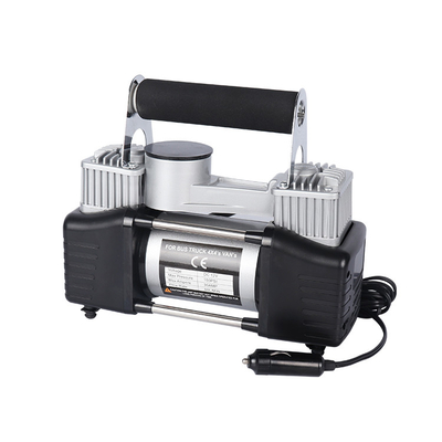 Tweecilinder metalen luchtcompressor met draagtas Hoogdrukluchtcompressor DC 12V