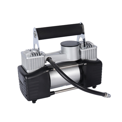 Tweecilinder metalen luchtcompressor met draagtas Hoogdrukluchtcompressor DC 12V