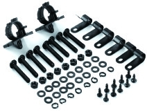 Chick Black Dual Air Compressor met het Opzetten van Toebehoren, Staal en Chrome-Materiaal