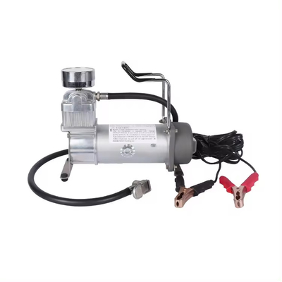 Draagbare enkele cilinder offroad DC12V metalen zware luchtcompressor met meter