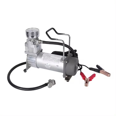 Draagbare enkele cilinder offroad DC12V metalen zware luchtcompressor met meter