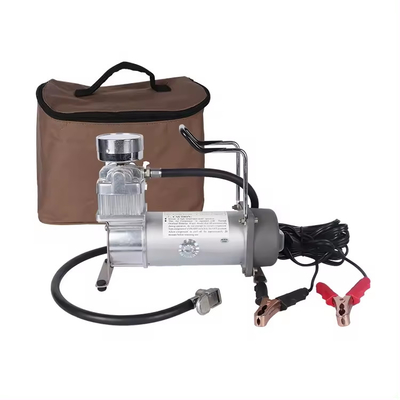 Draagbare enkele cilinder offroad DC12V metalen zware luchtcompressor met meter