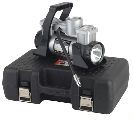 Auto banden opblazer DC 12v metalen druk auto luchtcompressor met plastic doos