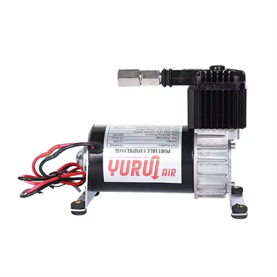 Dc 12v Air Ride Suspension Compressor Chrome En Zwart Voor Truck