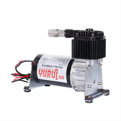 Dc 12v Air Ride Suspension Compressor Chrome En Zwart Voor Truck