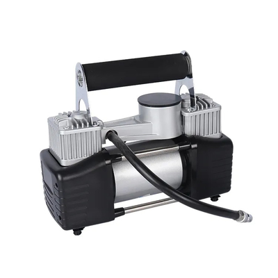 DC12V dubbele cilinder metalen auto luchtcompressor voor auto-opblaaspomp