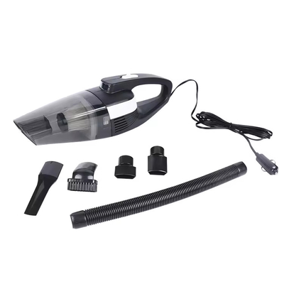 DC12V Handheld Auto stofzuiger met Sigaretten aansteker LED lamp Plastic Zwart