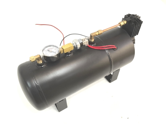 Duurzame 2-in-1 luchtlift ophanging compressor auto luchtbron kits met 1,0 gallon lucht tank