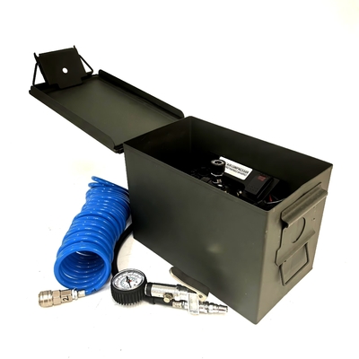 Eéncilinder DC12v offroad luchtcompressor voor autobanden