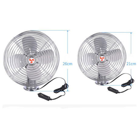 Van de Wachtcar cooling fan van het veiligheidsmetaal de Gelijkstroom 12v met 60 Stroken