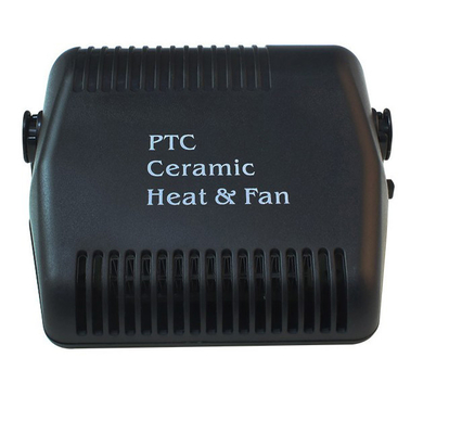 Zwarte de Verwarmerskunststof van de Ventilator Draagbare Auto met Koele/Warme Schakelaar