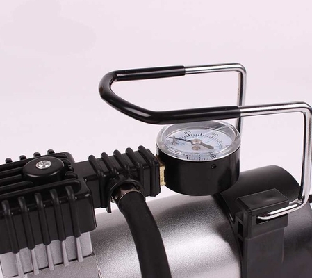 Automobiel de Luchtcompressor van het 12 Voltmetaal met Horloge/Handsteelpomp
