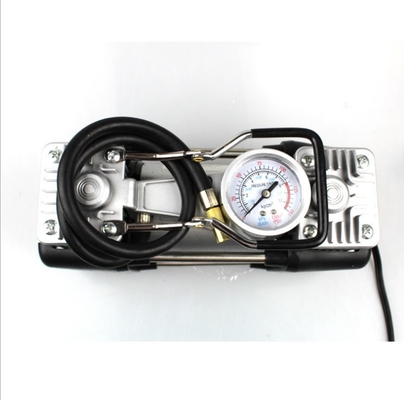 De dubbele Pomp van de de Luchtcompressor 180w 150PSI van het Cilindermetaal met Horloge