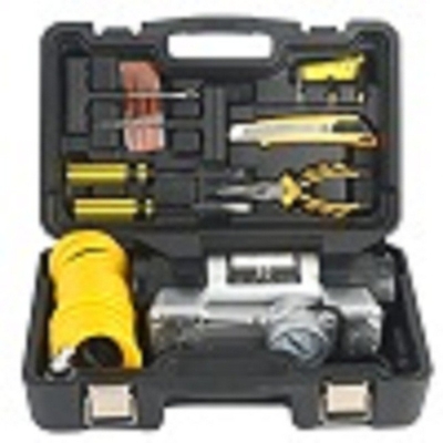 DC12V draagbare metalen auto luchtcompressor met plastic doos compressor kit
