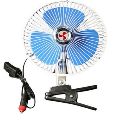Plastic Achterwacht Car Cooling Fan, Mini Auto Cool Fan With-Schakelaar Dc12v