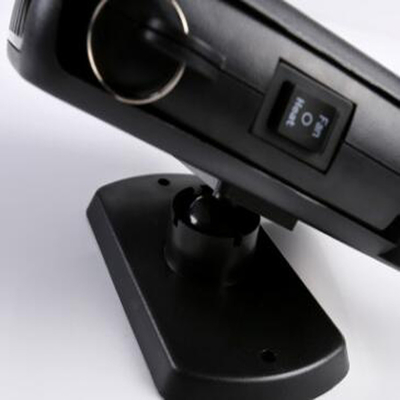 Van de Autoverwarmers van gelijkstroom 12v de Plastic Draagbare Zwarte Kleur met Ventilator/Heater Function