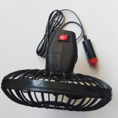 Mini de Koelventilator Plastic Oscillerende Kop die van de 4 Duimauto met Schakelaar Twee opzetten