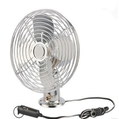 Mini Electric Car Cooling Fan 6 Duim die 12v/24v in Zilveren Kleur oscilleren