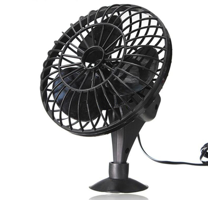 Goede prijs. Zwarte kunststof mini auto ventilator DC 12V koeling auto ventilator met aansteker online