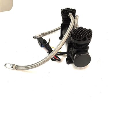 Zware dubbele cilinder auto luchtvering compressor