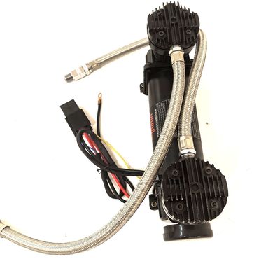 Zware dubbele cilinder auto luchtvering compressor