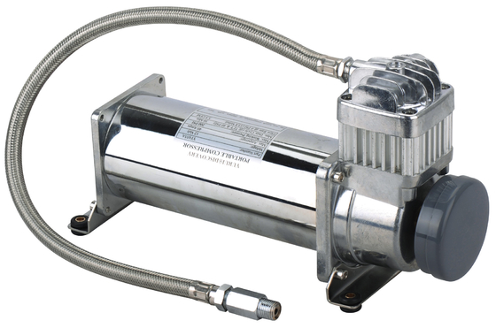 Chrome Car Ride Air Suspension Pump Car Tuning Dc 12V Voor offroad voertuigen