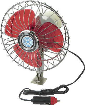 Goede prijs. YF207B rode en Zilveren Chrome-Auto die Fan12V/24V voor Voertuig koelt online