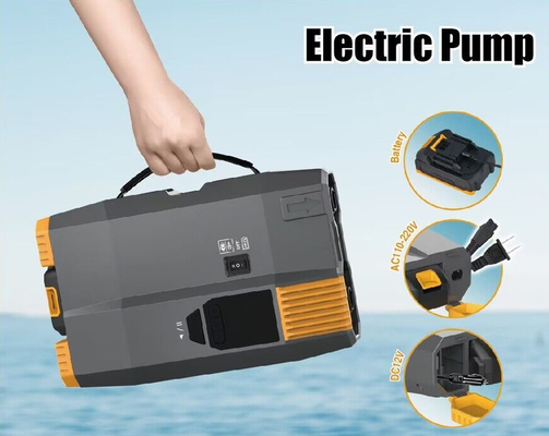 12 volt elektrische sup pomp met batterij en AC110V-220V lange tijd werken 20psi met scherm