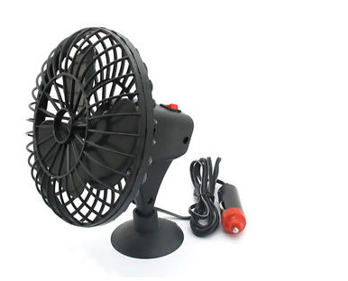Goede prijs. Mini Black Plactic Vehicle Cooling-Ventilatorsgelijkstroom 12v Draagbare 4 Duim met Adsorptie online