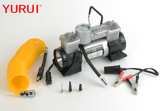 Goede prijs. Vrachtwagen Mini Tire Air Pump 12 Voltgelijkstroom Zilveren Zwarte Kleur 180w met Licht online