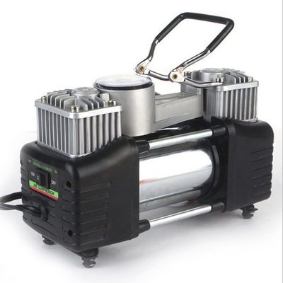 Goede prijs. De dubbele Pomp van de de Luchtcompressor 180w 150PSI van het Cilindermetaal met Horloge online