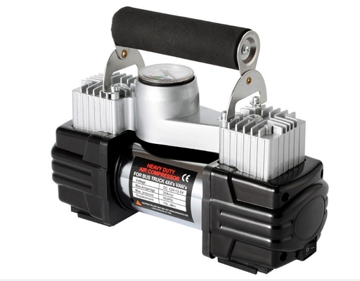 DC12V dubbele cilinder metalen auto luchtcompressor voor auto-opblaaspomp