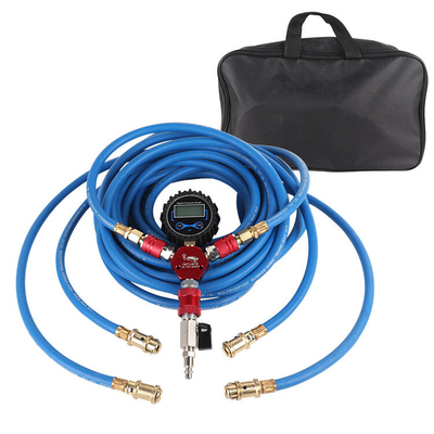Bandenopblaassysteem voor terreinwagen, vier banden, digitale meter, slang